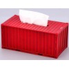 集装箱型纸巾盒824红